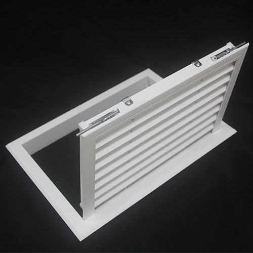 ABS Alloy Vertical Domestic Exhaust Outlet Door Open Rain Proof Exhaust Louver Outlet Filter